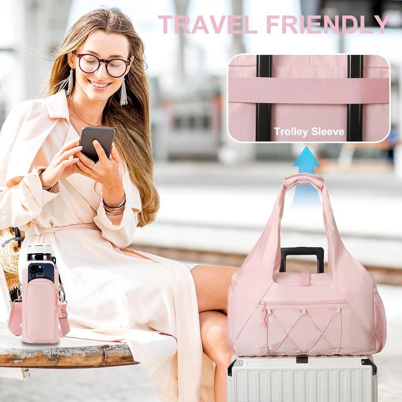 Yoga Mat Bag with Shoe Compartment and Waterproof Pocket, Professional Yoga Tote with Strap for Travel and Gym Essentials