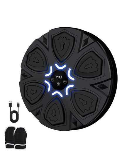 Music Boxing Machine, Boxing Machine Wall Mounted Music, Smart Bluetooth Boxing Equipment, Boxing Music Workout Machine with Gloves, Black1 Music Boxing Machine Smart Boxing Wall Mount Machine,Music Boxing Target